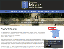 Tablet Screenshot of mairie-moux.fr